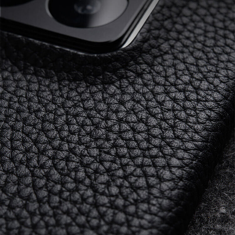 MELKCO For Xiaomi 14 Phone Case Incomplete Edge Genuine Cow Leather Coated PC Cover MELKCO For Xiaomi 14 Phone Case Incomplete Edge Genuine Cow Leather Coated PC Cover